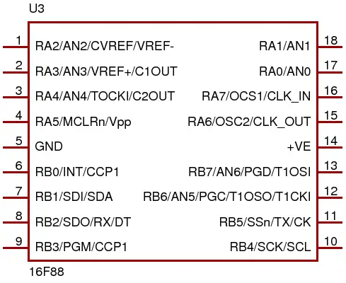 pinout 16F84